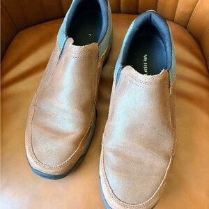 Merrell Brown Leather Slip-On Loafers